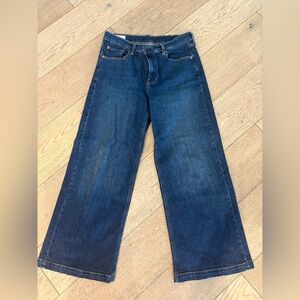 Women high stride Blue Wide-Leg Jeans